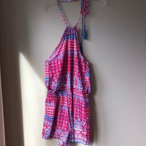 Patterned romper